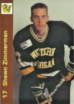 1993-94 Western Michigan Broncos (NCAA) #14 Shawn Zimmerman Front