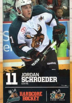 2010-11 Manitoba Moose (AHL) #NNO Jordan Schroeder Front