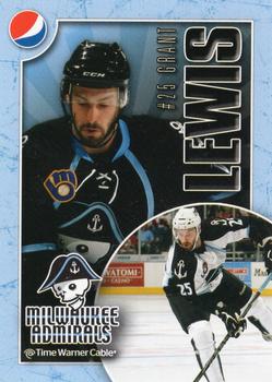 2010-11 Pepsi Milwaukee Admirals (AHL) #NNO Grant Lewis Front