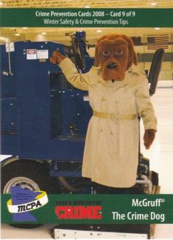 2008-09 Minnesota Wild Police #9 McGruff The Crime Dog Front