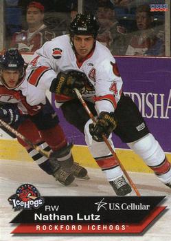 2008-09 Choice Rockford IceHogs (AHL) Anniversary Set #10 Nathan Lutz Front