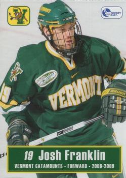 2008-09 L. Brown & Sons Vermont Catamounts (NCAA) #7 Josh Franklin Front