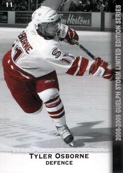 2008-09 M&T Printing Guelph Storm (OHL) #NNO Tyler Osborne Front