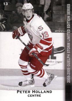 2008-09 M&T Printing Guelph Storm (OHL) #NNO Peter Holland Front