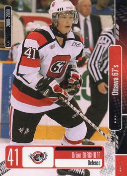 2008-09 Extreme Ottawa 67's (OHL) #6 Brian Birkhoff Front