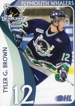 2008-09 Plymouth Whalers (OHL) #A-02 Tyler Brown Front