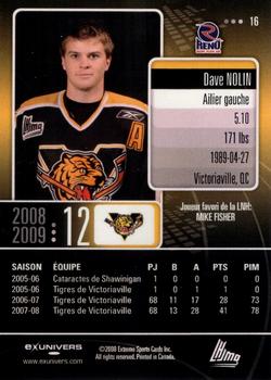 2008-09 Extreme Victoriaville Tigres (QMJHL) #16 Dave Nolin Back