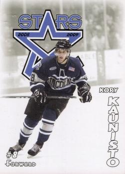 2008-09 Blueline Booster Club Lincoln Stars (USHL) #9 Kory Kaunisto Front