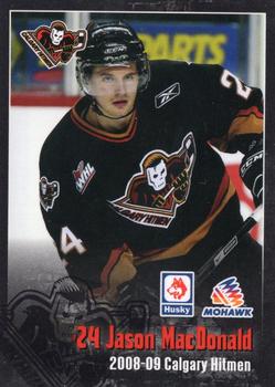 2008-09 Calgary Hitmen (WHL) #NNO Jason MacDonald Front