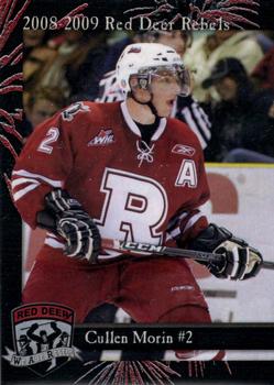 2008-09 Cat Tail Design and Printing Red Deer Rebels (WHL) #2 Cullen Morin Front