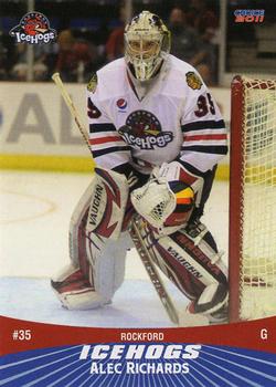 2010-11 Choice Rockford IceHogs (AHL) #17 Alec Richards Front