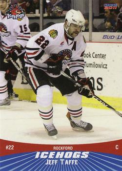 2010-11 Choice Rockford IceHogs (AHL) #20 Jeff Taffe Front