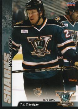 2010-11 Choice Worcester Sharks (AHL) #10 Thomas Trevelyan Front