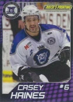 2010-11 Rieck's Printing Reading Royals (ECHL) #NNO Casey Haines Front