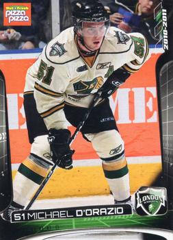 2010-11 Extreme London Knights OHL #17 Michael D'Orazio Front