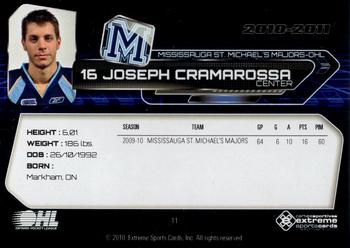 2010-11 Extreme Mississauga St. Michael's Majors (OHL) #11 Joseph Cramarossa Back