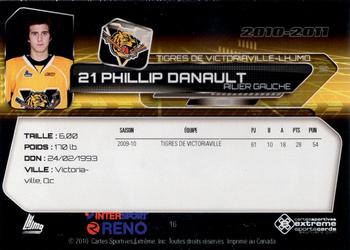 2010-11 Extreme Victoriaville Tigres (QMJHL) #16 Phillip Danault Back