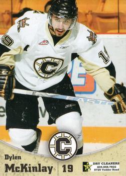 2010-11 Chilliwack Bruins (WHL) #16 Dylen McKinlay Front