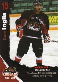 2010-11 Prince George Cougars (WHL) Tobacco Prevention #NNO Charles Inglis Front