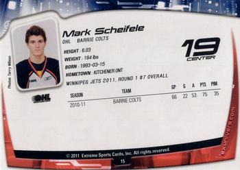 2011-12 Extreme Barrie Colts (OHL) #14 Mark Scheifele Back