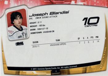 2011-12 Extreme Owen Sound Attack (OHL) #7 Joseph Blandisi Back