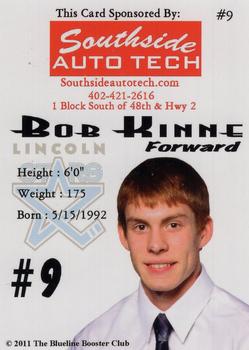 2011-12 Lincoln Stars (USHL) #9 Bob Kinne Back