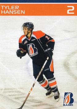 2011-12 Kamloops Blazers (WHL) #NNO Tyler Hansen Front
