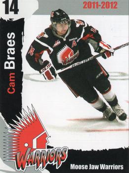 2011-12 Moose Jaw Warriors (WHL) #13 Cam Braes Front