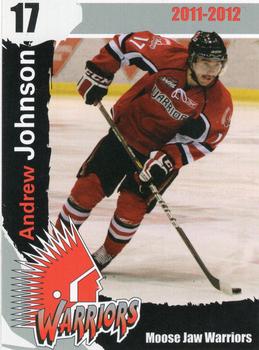 2011-12 Moose Jaw Warriors (WHL) #16 Andrew Johnson Front
