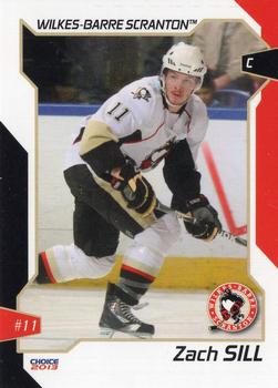 2012-13 Choice Wilkes-Barre/Scranton Penguins (AHL) #19 Zack Sill Front