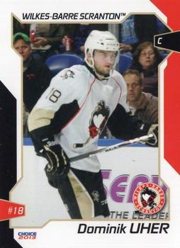2012-13 Choice Wilkes-Barre/Scranton Penguins (AHL) #25 Dominik Uher Front