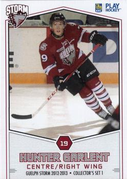 2012-13 M&T Printing Guelph Storm (OHL) #A-09 Hunter Garlent Front