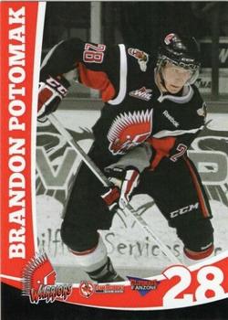 2012-13 Moose Jaw Warriors (WHL) #NNO Brandon Potomak Front