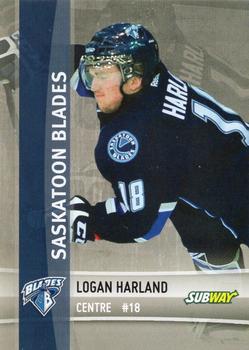 2012-13 The Lung Association Saskatoon Blades (WHL) #NNO Logan Harland Front