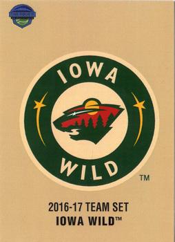 2016-17 Choice Iowa Wild (AHL) #NNO Header Card Front