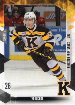 2014-15 Extreme Kingston Frontenacs OHL #15 Ted Nichol Front