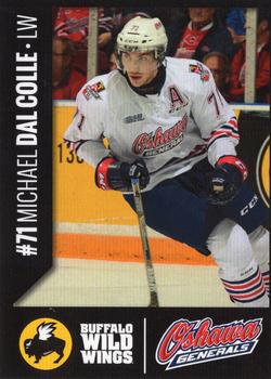 2014-15 Buffalo Wild Wings Oshawa Generals (OHL) #8 Michael Dal Colle Front