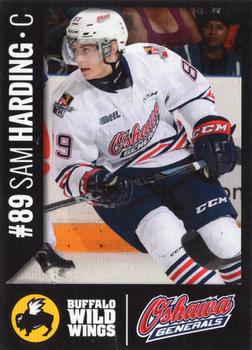 2014-15 Buffalo Wild Wings Oshawa Generals (OHL) #10 Sam Harding Front