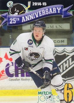 2014-15 Plymouth Whalers (OHL)  25th Anniversary Set #NNO Mitch Jones Front