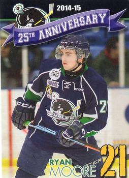 2014-15 Plymouth Whalers (OHL)  25th Anniversary Set #NNO Ryan Moore Front