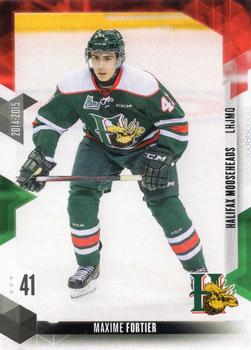 2014-15 Extreme Halifax Mooseheads QMJHL #7 Maxime Fortier Front
