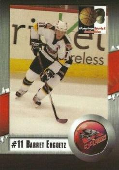 2007-08 Hometown Sports and Collectibles Cincinnati Cyclones (ECHL) #3 Barret Ehgoetz Front