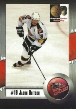 2007-08 Hometown Sports and Collectibles Cincinnati Cyclones (ECHL) #6 Jason Deitsch Front
