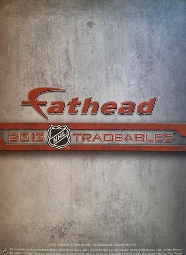 2013 Fathead NHL Tradeables #5 Patrice Bergeron Back