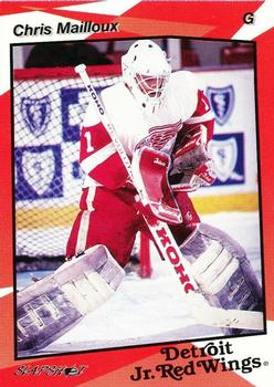 1993-94 Slapshot Detroit Jr. Red Wings (OHL) #4 Chris Mailloux Front