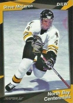 1993-94 Slapshot North Bay Centennials (OHL) #4 Steve McLaren Front
