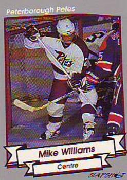 1993-94 Slapshot Peterborough Petes (OHL) #18 Mike Williams Front