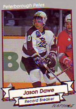 1993-94 Slapshot Peterborough Petes (OHL) #27 Jason Dawe Front