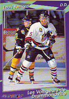 1993-94 Slapshot Drummondville Voltigeurs (QMJHL) #11 Louis Bernard Front