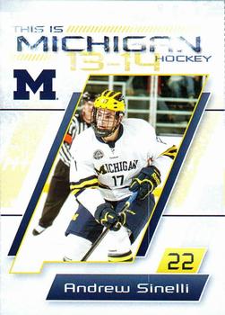 2013-14 Michigan Wolverines (NCAA) #NNO Andrew Sinelli Front